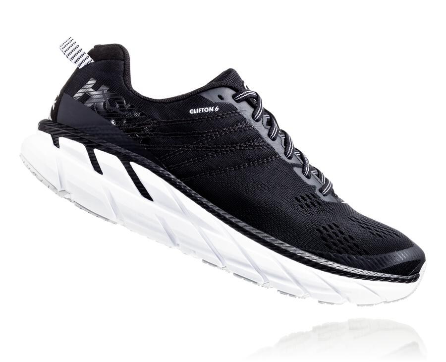 Hoka One One Yürüyüş Ayakkabısı Kadın Siyah/Beyaz - Clifton 6 - KJ8275069